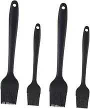 OFFSCH 4pcs Food Grade Silicone Basting Brush High Temperature Resistant BBQ and Pastry Brush for Kitchen Cooking Baking and Grilling