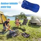 Collapsible Water Bottle 480ml BPA Free Reusable Water Pouch Folding Water Bag f