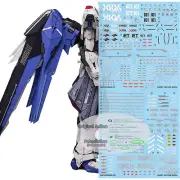 for MG 1/100 Freedom Ver 2.0 2 PCs UV Light-Reactive Detail up Water Slide Decal