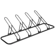 CyclingDeal Bicycle Floor Type Rack Stand - Stable Parking for 4 Bikes 20"-29" MTB & 700C Road Bike Indoor Garage Storage with Adjustable Wheel Holder