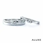 A-LUXE 亞立詩鑽石 18K金情侶結婚對戒-男女對戒