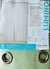 Lumino, Semi Sheer Curtain Panels Pair, Sage Green, grommet HLC. 54 W x 84 L