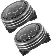 Toddmomy 2pcs Detachable Wrist Band Compasses Watch Compass for Outdoor Activities Direction Finder for Hiking Camping Compass Backpacking Compass