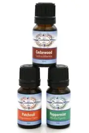 Attention Improving Essential Oil Set- Cedarwood, Patchouli, Peppermint