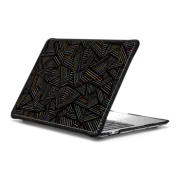MacBook Pro 13-inch (M1 / M2 / Intel) Impact Case Ab Linear Rainbow Black