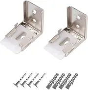 Gardesk Inside and Outside Mounting Hardware for Corded Venetian Blinds, 4X Screws, 2 Pack Stainless Steel Drawer Hinges for Under-cabinet Shelves (Suit for Corded Venetian Blinds)
