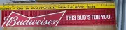 Budweiser Bowtie Beer Rubber Bar Rail Runner Pour Spill Mat 24" x 3" NEW