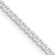 1.8mm Sterling Silver Solid Flat Anchor Chain Anklet