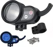 Electric Scooter LCD Meter Power Speed Display Switch, for Kugoo, for M4 Pro FLJ T113 Janobike, for Zero, 10x E-Bike Universal Accessories Electric Scooter Display(JP Blue Screen)