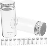 ULTECHNOVO 24pcs Test Tube Bottle Lids Rack Stoppers Kit Reusable Leak Bottles Buckle Storage Jars Vials Holder Balm Large Jars Beakers Spray Bottle Label Water Bottle Tubes Airtight Iron
