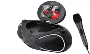 Hamilton Buhl MV8990 Portable Movie Player/Boombox Karaoke 7'' LCD DVD CD (BLUE)