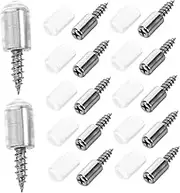 ARTIBETTER 75pcs Self-Tapping Screw Shelf Brackets for Laminate Glass Shelves Easy Install Multi-Purpose Support Pins for Kitchen Closet Bookcase