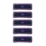 SOGA 5X 90cmx22cm Purple Microfiber Flat Mop Floor Rotating Cleaning Dust Pads