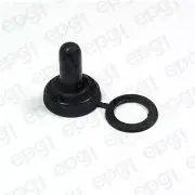 TOGGLE SWITCH WATERPROOF BLACK RUBBER BOOT GUARD OR COVER #665001