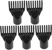 SEWOART 5pcs Pet Water Blower Accessories Nylon Hair Dryer Nozzle Hair Dryer Expansion Nozzle Hair Blow Dryer Nozzle Plastic Hair Dryer Diffuser Nozzle Dryer Nozzle Replacement Abs Black