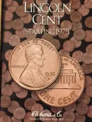 1975 - 2013 LINCOLN CENT COIN FOLDER H. E. HARRIS / WHITMAN (BRAND NEW)
