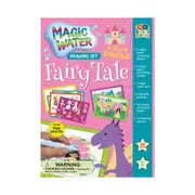 22pc Buddy & Barney Water Magic Fun Kids Drawing Set w/ Stencils Fairytale 3y+