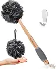 Slick Loofah with Long Handle - Back Scrubber, Shower Loofah with Handle, Shower