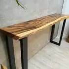 150cm Slab Hall hallway Console Sofa Table Live Edge RTF pA