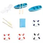 Accessories Micro Landscape Beach Chair Sea View Ornaments Mini Boat Paddle