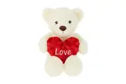 Keeleco Barney Valentine Soft Stuffed Animal Plush Kids Child Toy 55cm White 3+