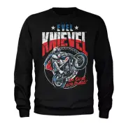 Evel knievel Sweatshirt Wheelie Black Size M