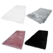 Artificial Wool Rug Hairy Carpet Bedroom Bedside Rectangular Floor Mat Thickened