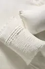 Anthropologie Sagebrush Shams Pillowcases Set Two White Ivory New NWT Standard