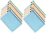 jojofuny 10pcs Information Bag Clear Envelope Pouch Travel Folder for Documents Zipper Pouch Small Plastic Envelopes Zipper File Bags Coupon Holder Receipt Organizers Receipt Holder PVC