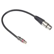 RCA Female to XLR Female Audio Cable, Length: 0.3m