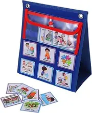 BCOATH Routine Chart for Kids Visual Schedule for Toddlers Chart for Kids Daily Schedule Classroom Calendar