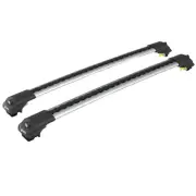 Roof Rack Cross Bars Silver Fits Kia Telluride 2023-2025 Raised Rails