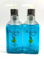 NEW 2 BATH & BODY WORKS PERFECTLY PEAR HAND SOAP WASH 10 FL OZ WITH OLIVE OIL