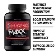 Nugenix Maxx Testosterone 120 Capsules - Boosts Libido, Supports Muscle Health