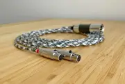 LITZ UP OCC COPPER PURE SILVER balanced cable for Abyss 1266 headphones 1/4" XLR