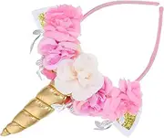 [MERRYHAPY] Elastic Children's Birthday Tiara Carnival Headband Hairband for Girls