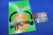 John Beatty Autographed TNMT Ninja Turtles Michelangelo Signed Art Print w/ COA