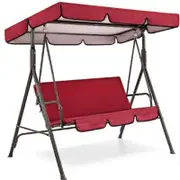 Waterproof Red 3-Seat Swing Hammock Tent Cover with UV Protection - (Cover Only)