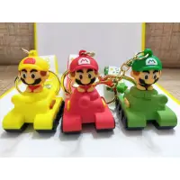 在飛比找蝦皮購物優惠-(全新品) Mario 公仔鑰匙圈 瑪利歐  粉紅蛙