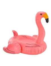 [Jenjo] Giant PVC Inflatable Flamingo Pool Toy Float Pink