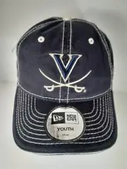 New Era Virginia Cavaliers Adjustable Youth Strapback Baseball Hat Cap Blue NCAA