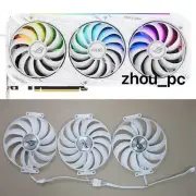 GPU Replacement cooler colling Fan For ASUS ROG STRIX RTX 3070 3080 3090 White