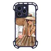 iPhone 16 Pro Ultra Bounce Case MagSafe Compatible Rose Dreamer (Blonde) Fashion Illustration Case