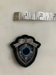 Light Blue and Silver Shield Pattern Patch