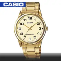 在飛比找momo購物網優惠-【CASIO 卡西歐】送禮首選 燦金時尚 指針型不鏽鋼 石英