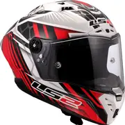 LS2 FF805 Thunder GP Aero Replica Perolari, full face helmet , color: White/Red/Black , size: XL