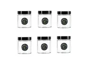 6 x Small Glass Preserve Jar Screw Lid Food Jam Spice Storage Container 470ML