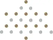 Comet Busters Diamond Collection Gold Silver Bindi