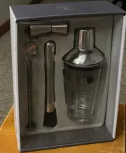 At Home Bar Slainte Includes Glass Shaker/Classic Recipes/Built-In Lid Strainer.