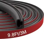 Weather Stripping Door Seal for Frame Rubber D-Shape Self-Adhesive Insulation